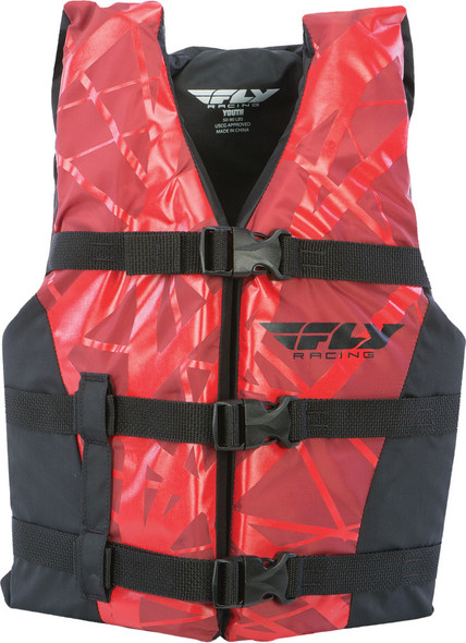 Fly Racing Nylon Vest Red/Black Xs 112224-100-010-16