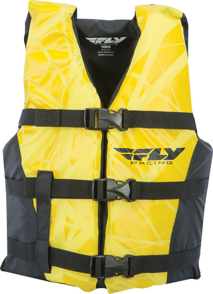 Fly Racing Nylon Vest Yellow/Black S/M 112224-300-030-16