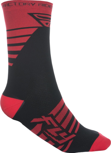 Fly Racing Factory Rider Socks Red/Black Lg/Xl 350-0352L