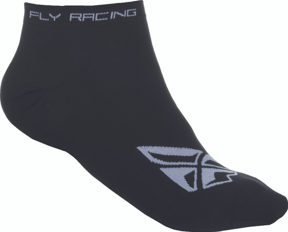 Fly Racing No Show Socks Black/White Sm/Md 350-0390S