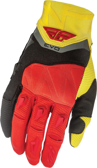 Fly Racing Evolution Gloves Black/Red/Yellow Sz 13 369-11813