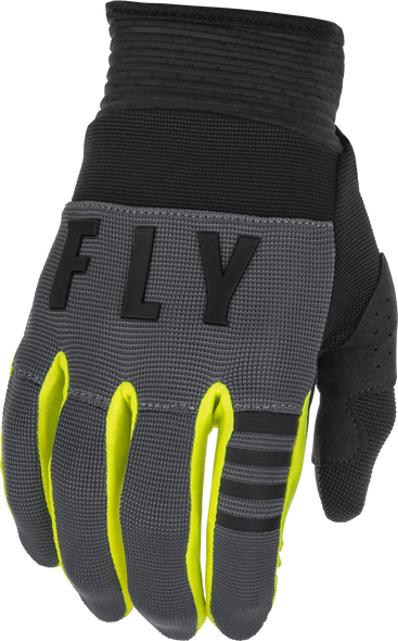 Fly Racing F-16 Gloves Grey/Black/Hi-Vis Md 375-912M