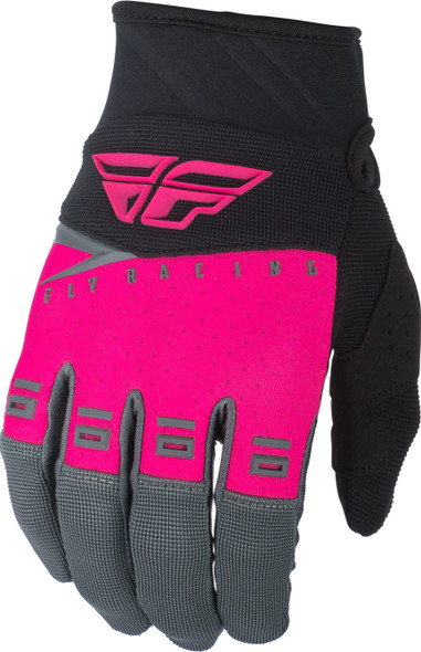 Fly Racing F-16 Gloves Neon Pink/Black/Grey Sz 05 372-91805