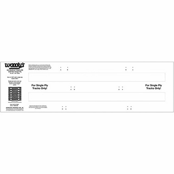 Woodys 154" Single Ply 2.86 Pitch Template Bcts-Temp