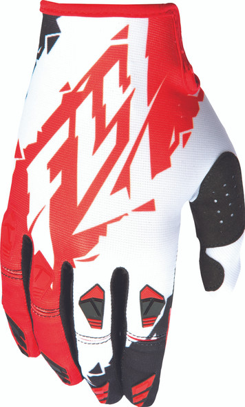 Fly Racing Kinetic Glove Red/White Sz 8 S 370-41408