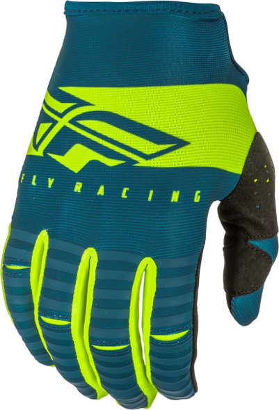 Fly Racing Kinetic Shield Gloves Navy/Hi-Vis Sz 10 372-41110