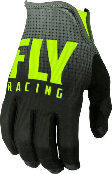 Fly Racing Lite Gloves Black/Hi-Vis Sz 10 372-01010