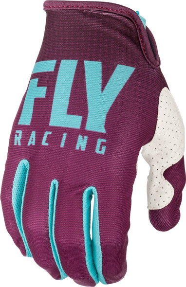 Fly Racing Lite Gloves Seafoam/Port/White Sz 04 372-01704