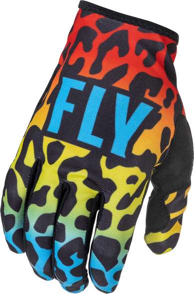 Fly Racing Lite S.E. Exotic Gloves Red/Yellow/Blue Sm 375-715S