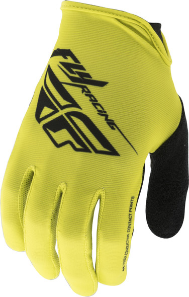 Fly Racing Media Gloves Lime/Black Sz 09 350-09509
