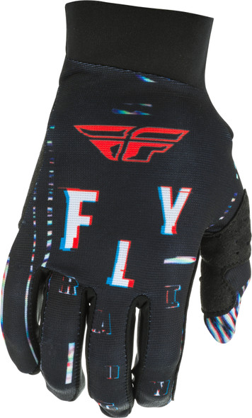 Fly Racing Pro Lite Glitch Gloves Black/Red/Blue Sz 07 372-81607