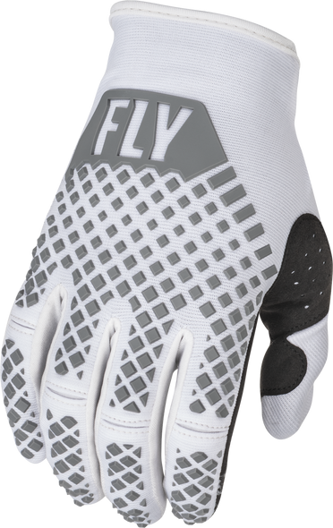 Fly Racing Youth Kinetic Gloves White Ys 375-412Ys