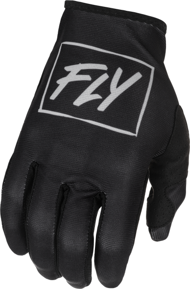 Fly Racing Youth Lite Gloves Black/Grey Yl 375-710Yl