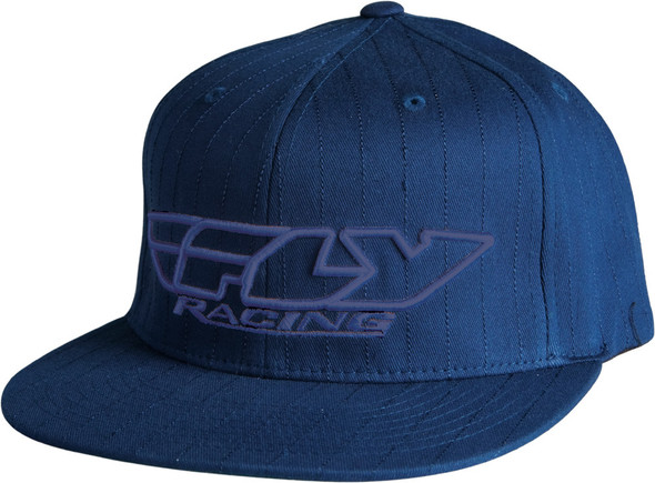 Fly Racing Corp. Pin Stripe Hat Navy L/X 351-0281L