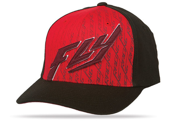 Fly Racing Felt Hat Red/Black L-X 351-0432L