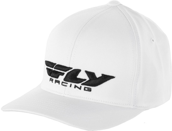 Fly Racing Fly Podium Hat White Lg/Xl 351-0384L