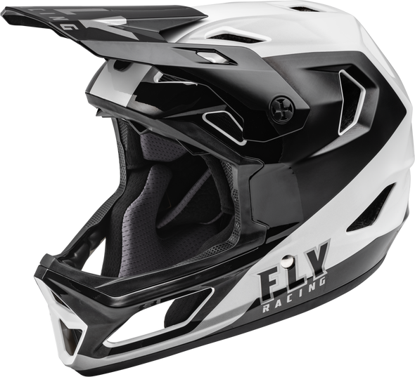 Fly Racing Rayce Helmet Black/White Xl 73-3602X