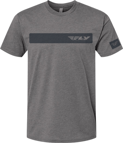 Fly Racing Fly Corporate Tee Dark Grey Heather Lg 352-0016L