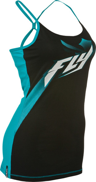 Fly Racing Halftone Cami Teal/White L 356-6061L