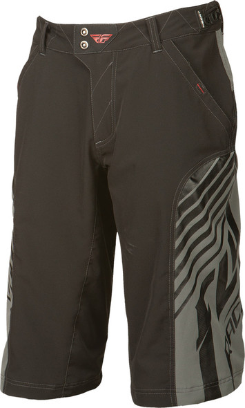 Fly Racing Super-D Short Black/Grey Sz 36 353-14036