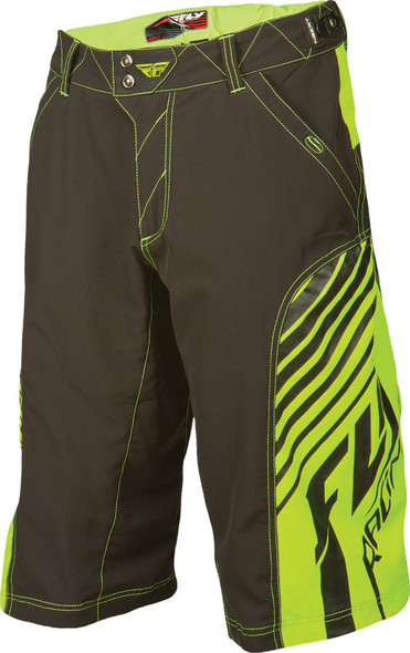 Fly Racing Super-D Short Black/Hi-Vis Sz 30 353-14930