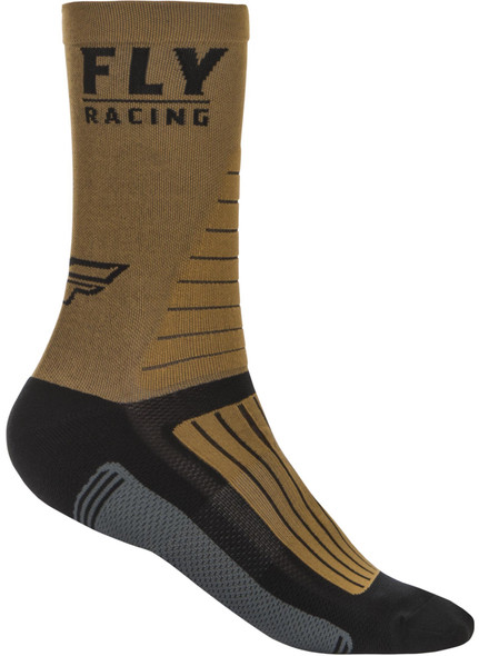 Fly Racing Fly Factory Rider Socks Khaki/Black/Grey Sm/Md 350-0527S