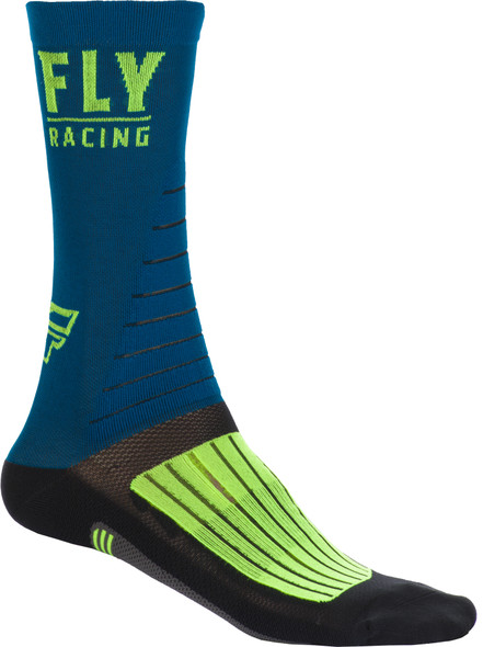 Fly Racing Fly Factory Rider Socks Navy/Hi-Vis/Black Sm/Md Spx009600-C1