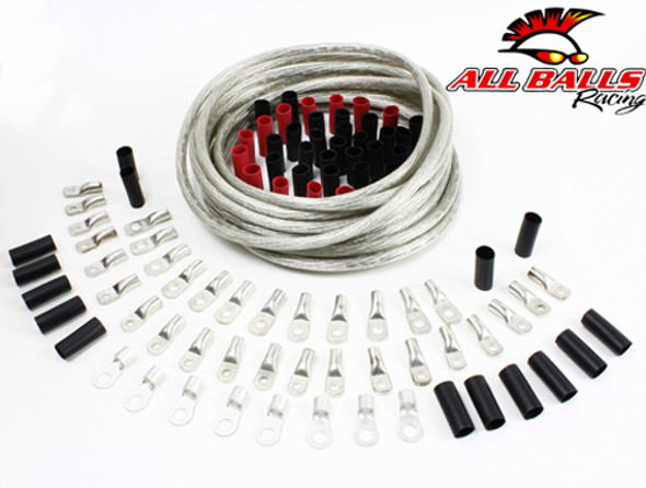 All Balls Racing Inc Clear 25' Battery Cable Kit 79-3303