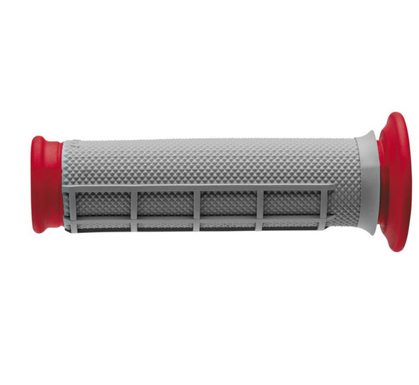 Renthal Dual-Compound Half-Waffle ATV Grips Red G169