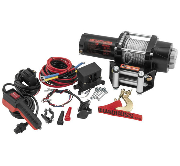 QuadBoss 3,500 lbs. Winch with Wire Cable RP35WC
