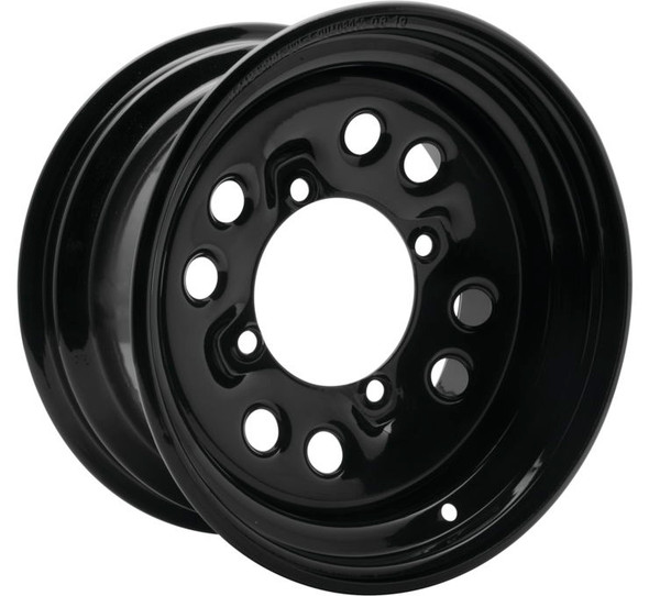 QuadBoss Steely Wheels Black 14x7 RT-FC0035147137BLA