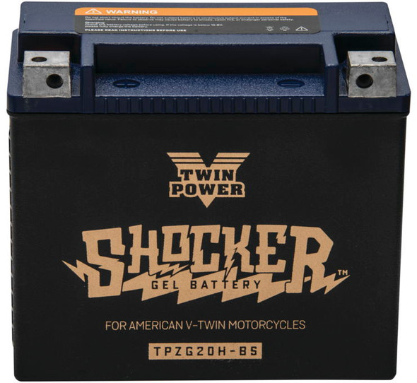 Twin Power Shocker?½ Gel Batteries Black TPZG20H-BS
