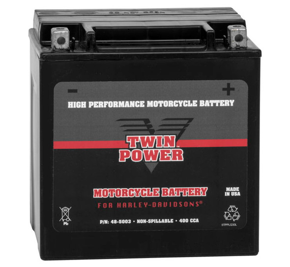 Twin Power High-Performance Factory-Activated AGM Batteries 6-9/16" L x 5" W x 6-7/8" H TPWM7230L