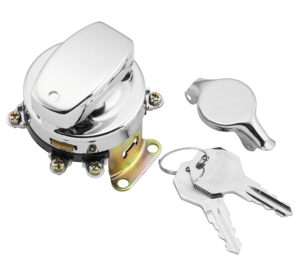 Twin Power Fat Bob Style Ignition Switches Chrome 370050