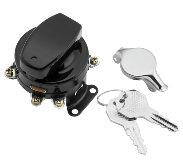 Twin Power Fat Bob Style Ignition Switches Black 370051