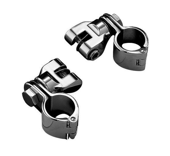 Kuryakyn Peg Mounts with Magnum Quick Clamps Chrome 1-1/4" 7944