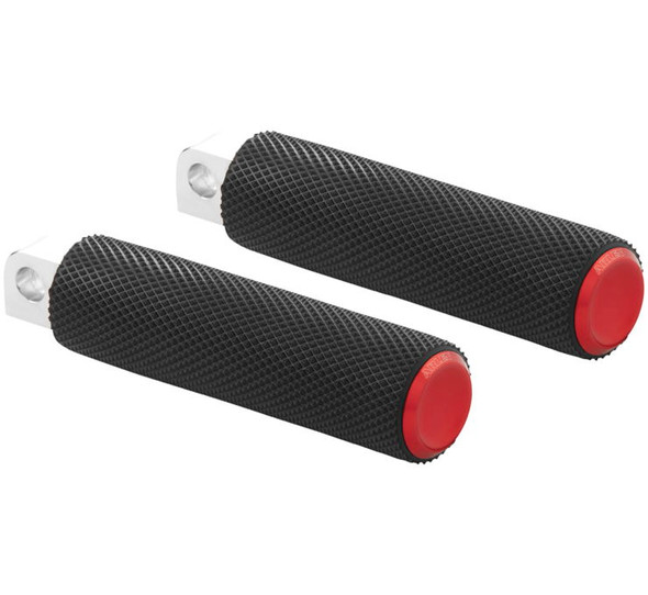 Arlen Ness Knurled Footpegs for M8 Softails Red 07-955
