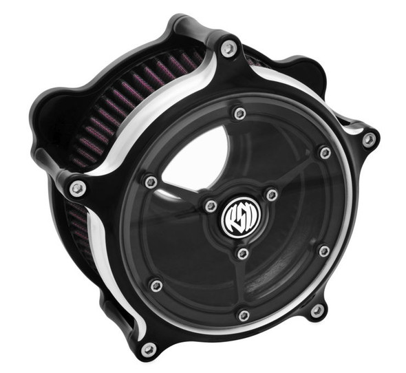 Roland Sands Design Clarity Air Cleaners Black Machined 0206-2143-BM