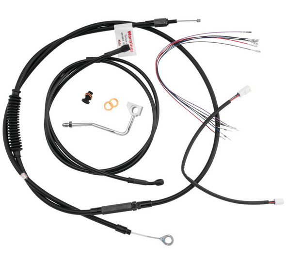 Burly Brand Cable and Brake Line Kits Black 16" B30-1177