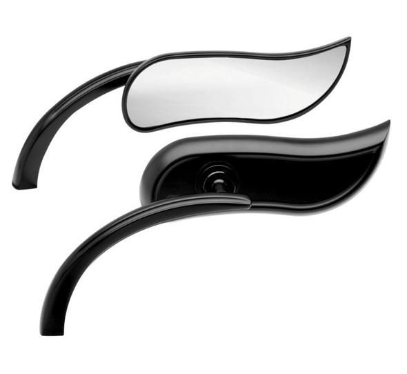 Arlen Ness Micro Mirrors Black 4-1/2" W x 1-1/2" H 13-404