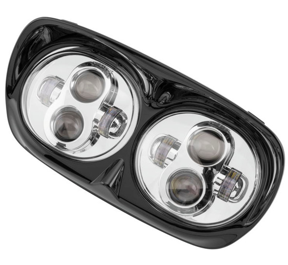 Letric Lighting Co. Headlights for Road Glide Chrome LLC-LRH-BC