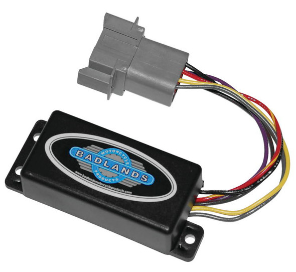 Badlands Automatic Turn Signal Cancelling Module: Plug-In Style 2-7/8 in. L x 1-3/8 in. W x 7/8 in. D ATS-03-B