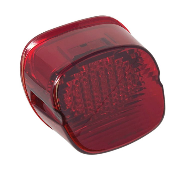 Letric Lighting Co. Deluxe Strobing Slantback LED Taillight Red LLC-DSS-R