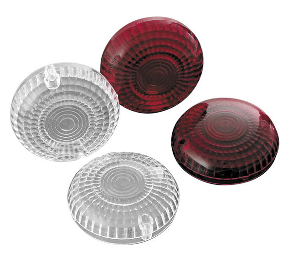 Kuryakyn Clear and Red Replacement Turn Signal Lenses 2266
