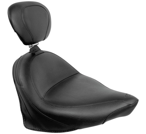 Mustang Standard Touring Solo with Driver Backrest Black 79384
