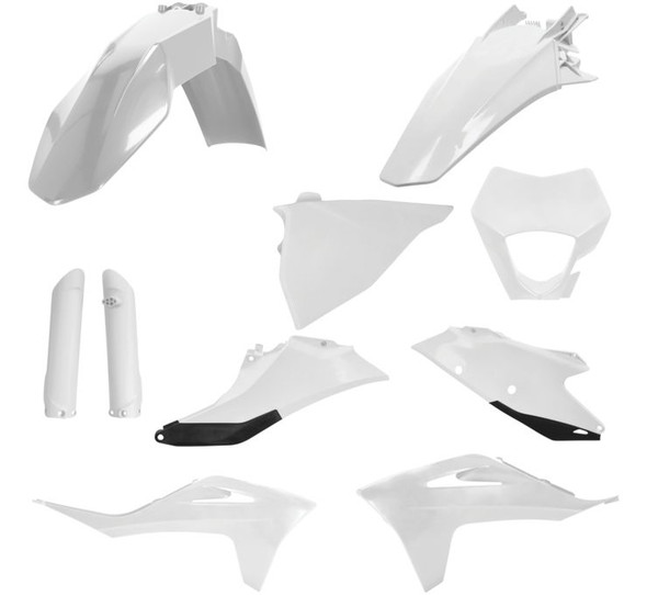 Acerbis Full Plastic Kits for Gas Gas White/Black 2872811035