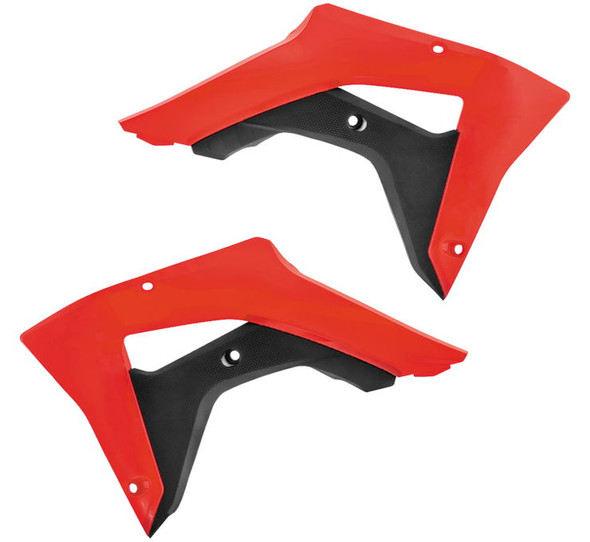 Acerbis Radiator Shrouds for Honda Red/Black 2645451018