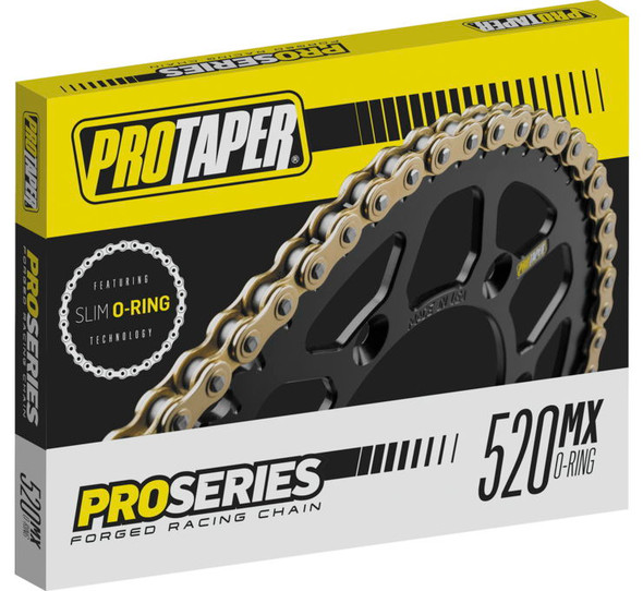 ProTaper Pro Series Forged 520 Slim O-Ring Chain Gold 520 PT520FWR-120
