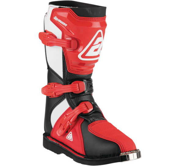 Answer Racing Youth AR1 Race Boots Black/ Red 1 446641