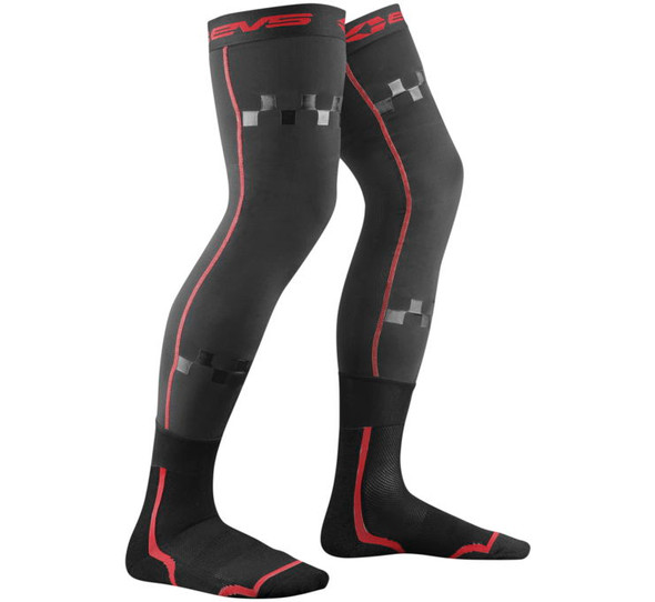 EVS Men's Fusion Sock Combo Black/Red S/M FSN-R/BK-S/M